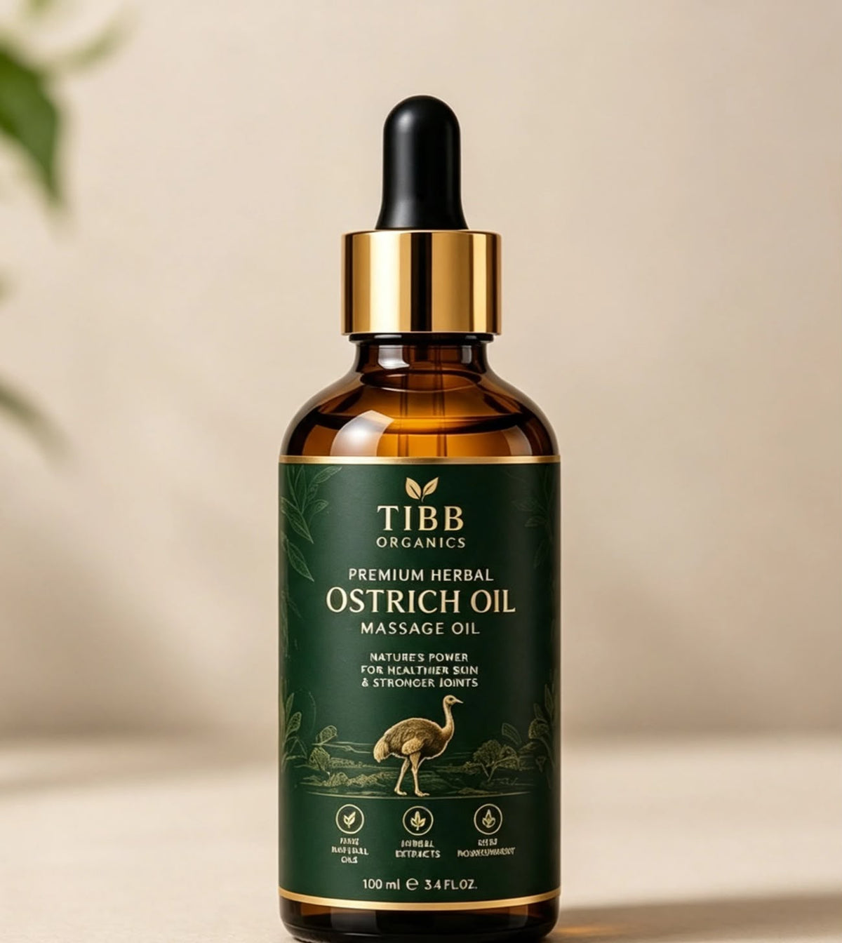 TIBB Organics Premium Herbal Ostrich Oil