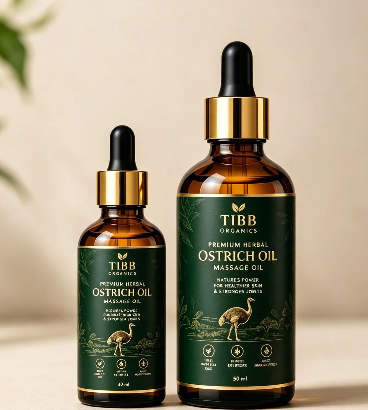 TIBB Organics Premium Herbal Ostrich Oil