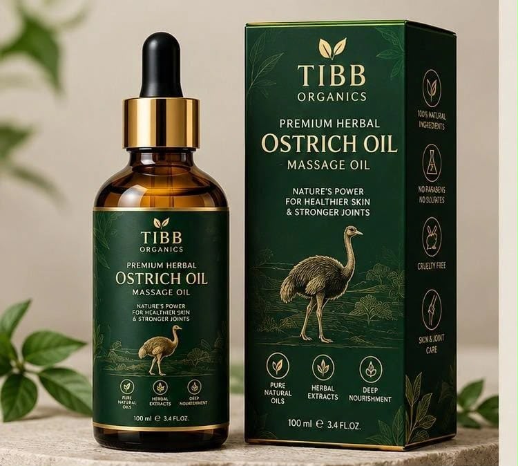 TIBB Organics Premium Herbal Ostrich Oil
